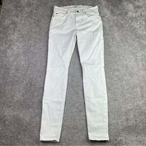 7 For All Mankind Jeans Women’s 27 White Skinny Low Rise Stretch